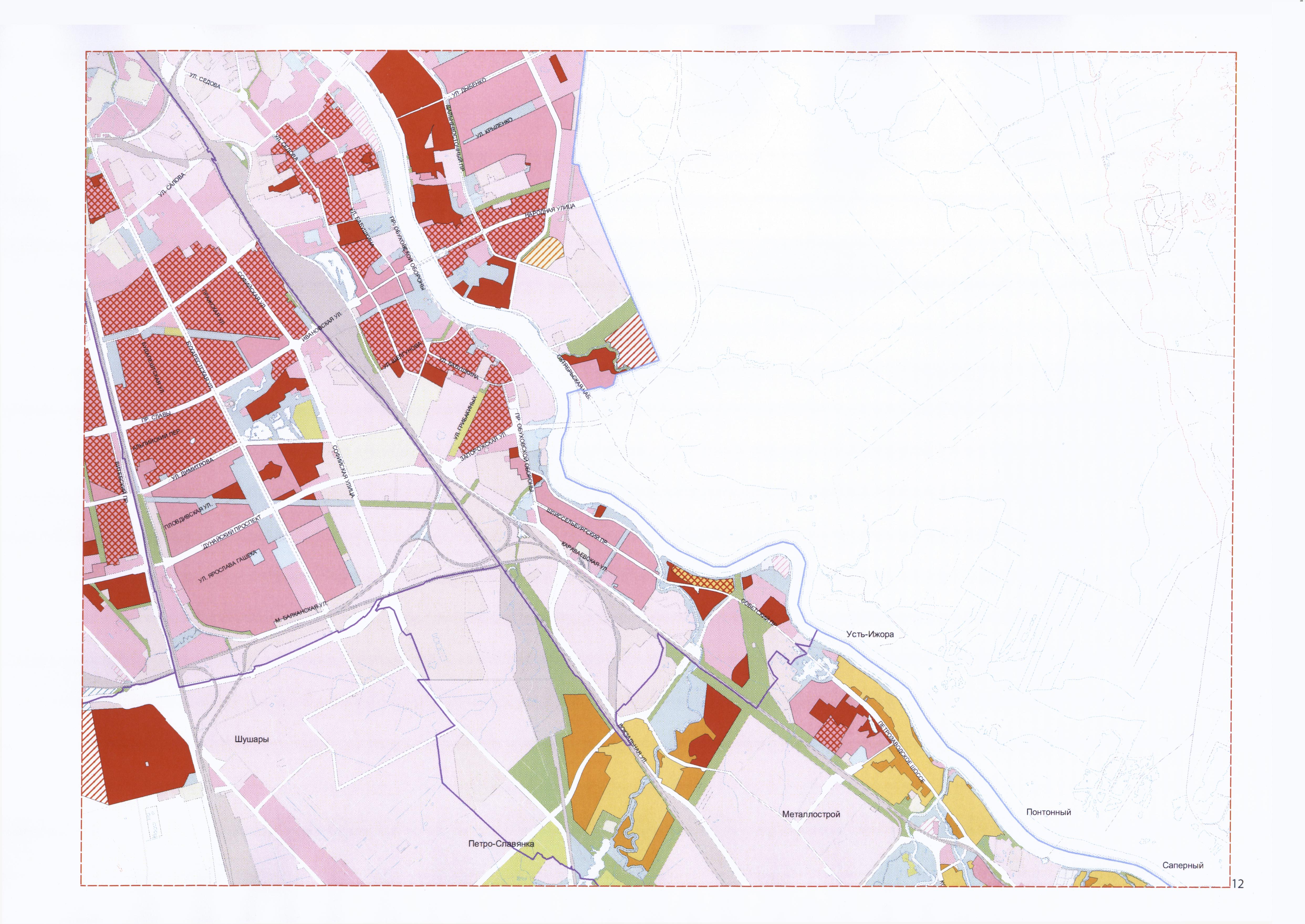 Погода спб усть ижоре на 10 дней. Район Усть Славянка карта. Петро-Славянка на карте Ленинградская область. Генеральный план СПБ фиолетовый. МО Петро-Славянка на карте с границами.