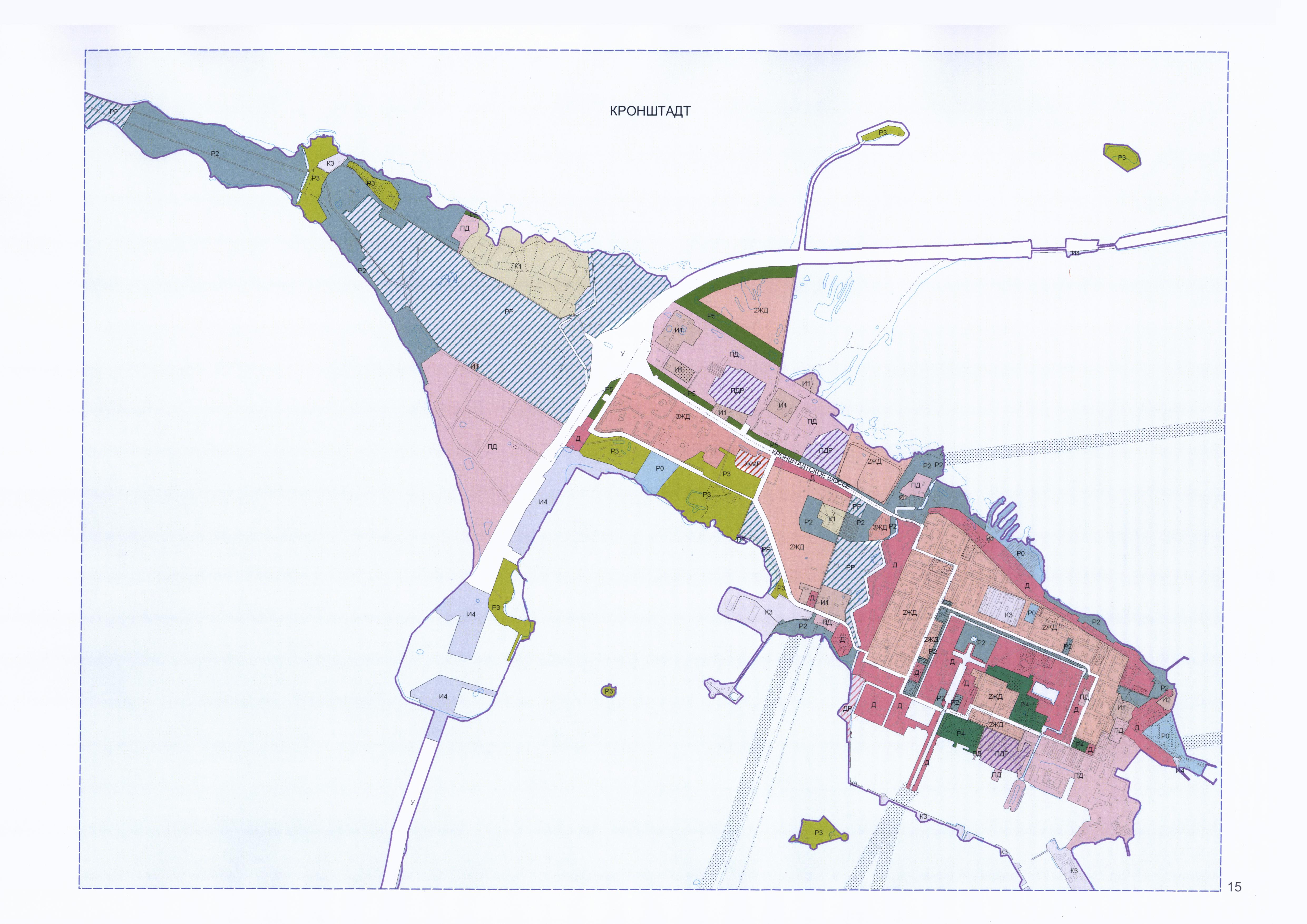 Генеральный план кронштадта