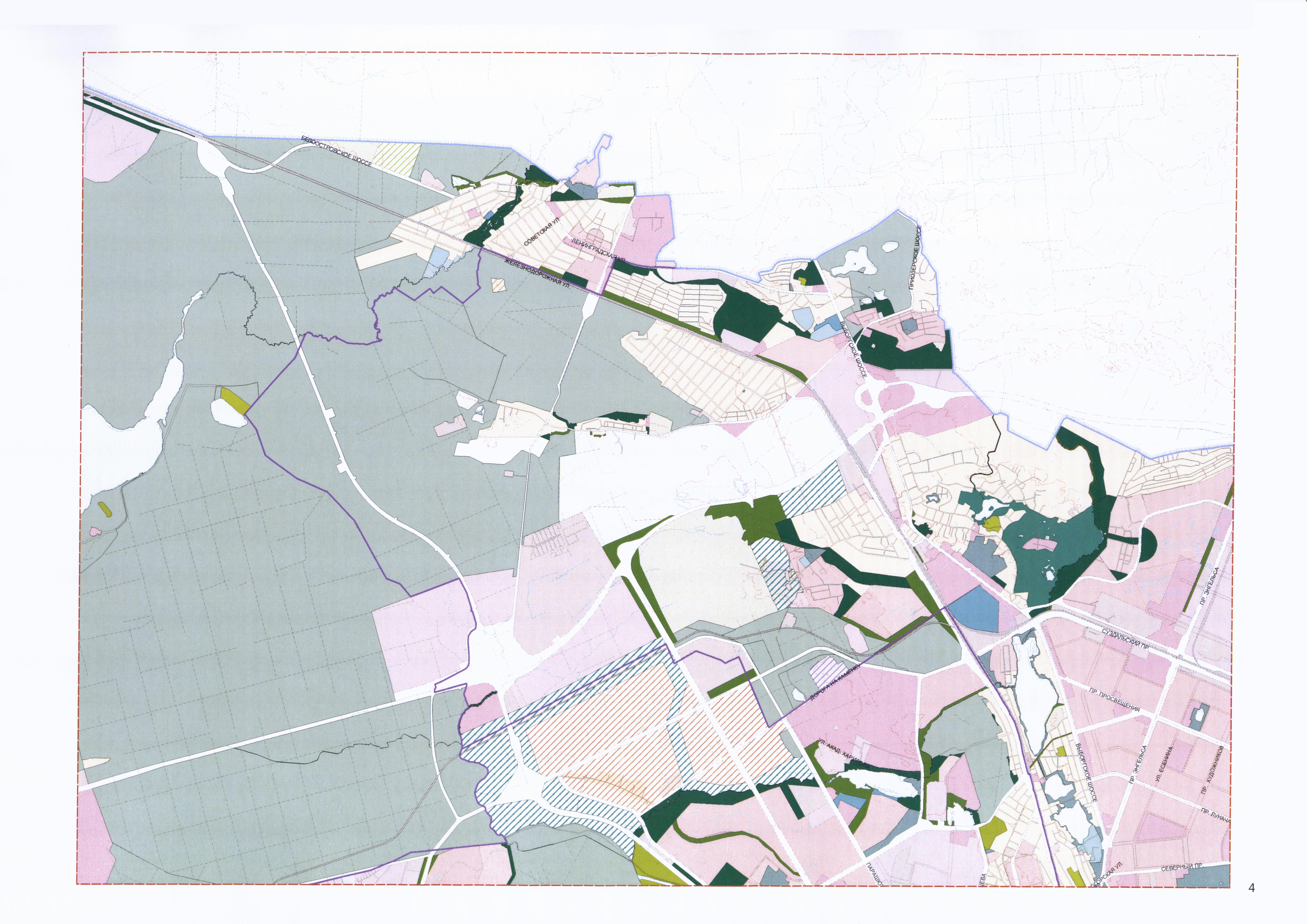 Генеральный план санкт петербурга до 2048 года карта
