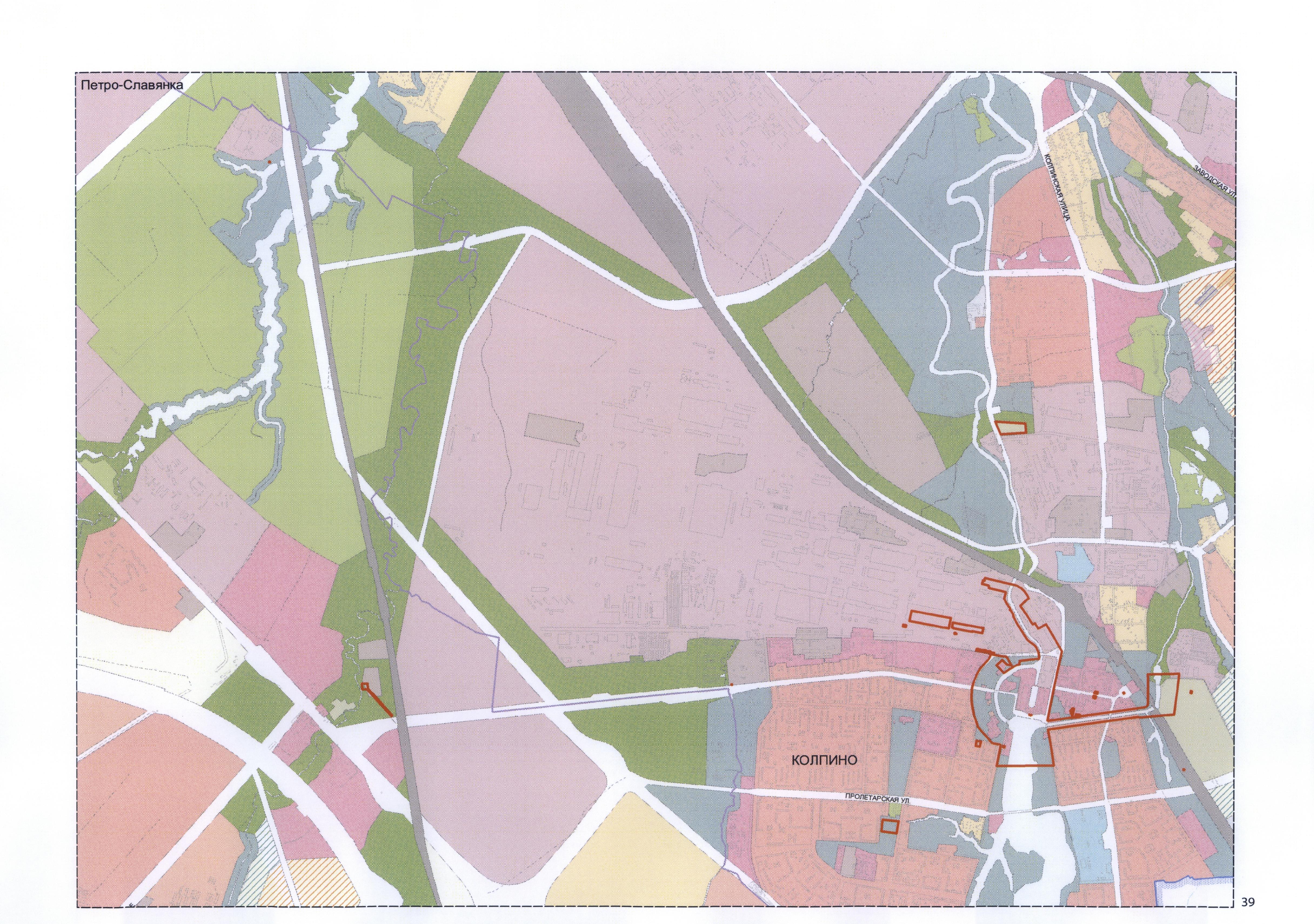 Дорога на петро славянку. Генеральный план развития Колпино. План развития Колпино. Зоны генплана СПБ. Генеральный план развития Санкт-Петербурга 2005 г..