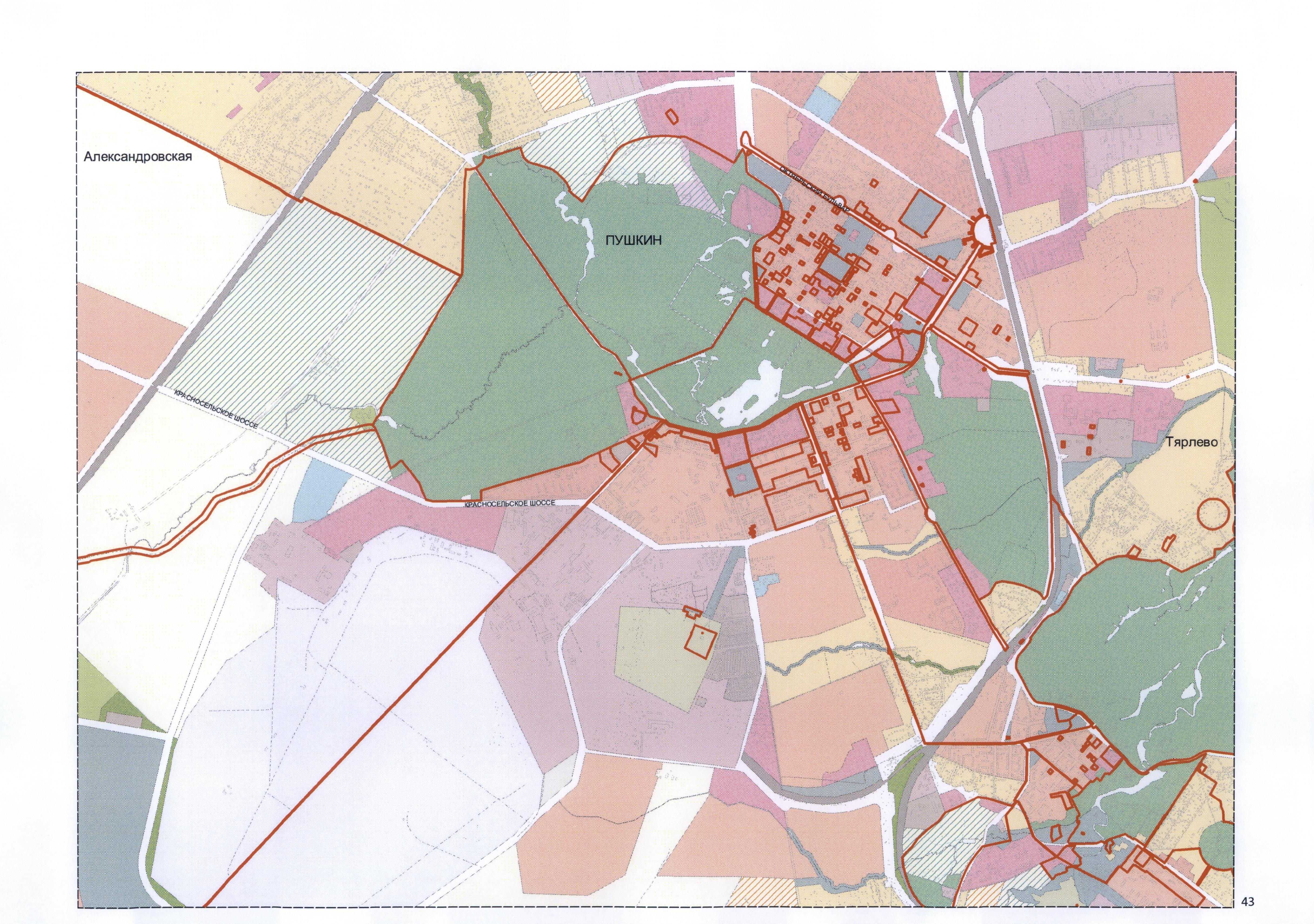 Карта тярлево пушкинского района