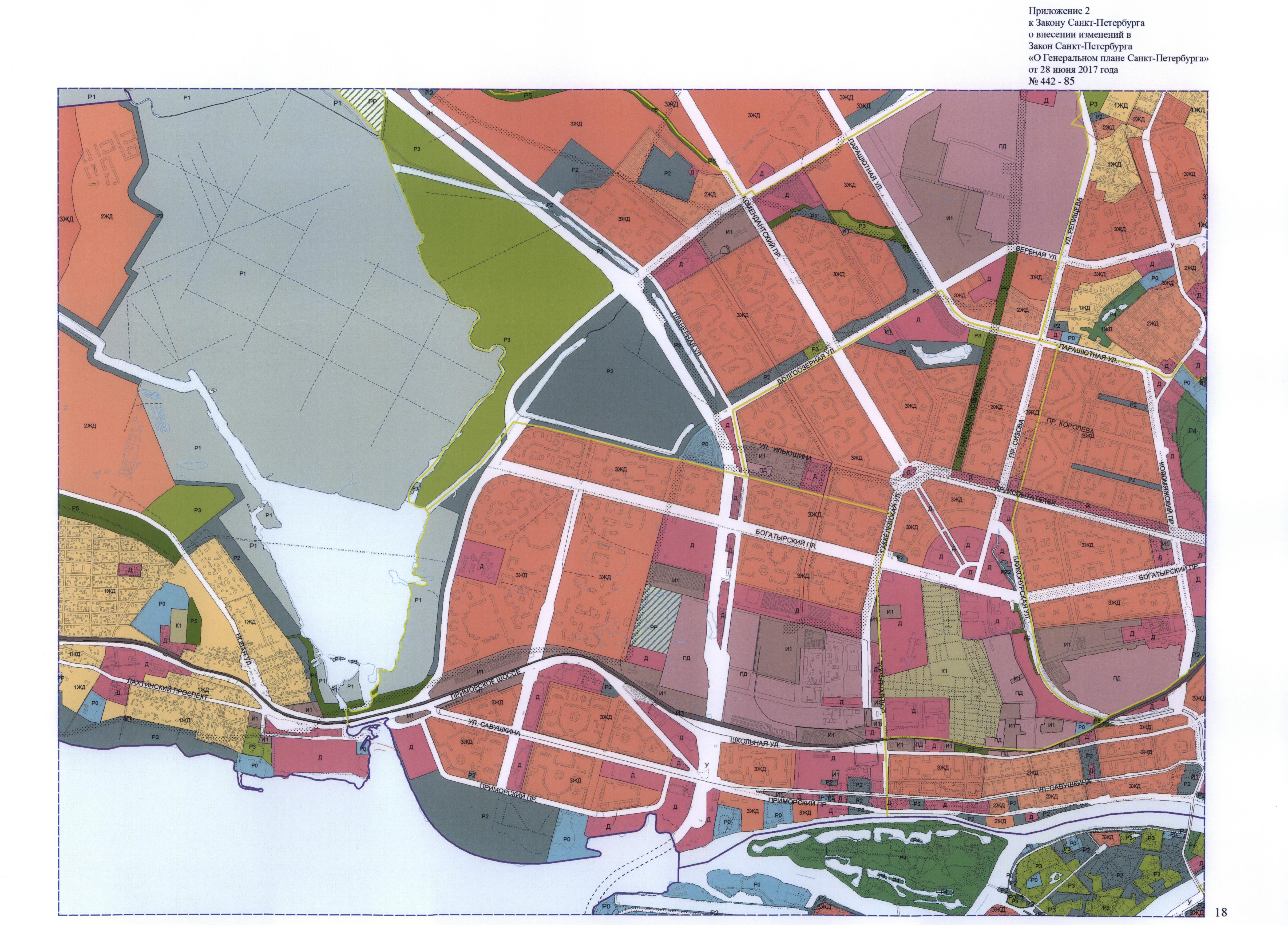 Градостроительный план санкт петербурга до 2030 года на карте