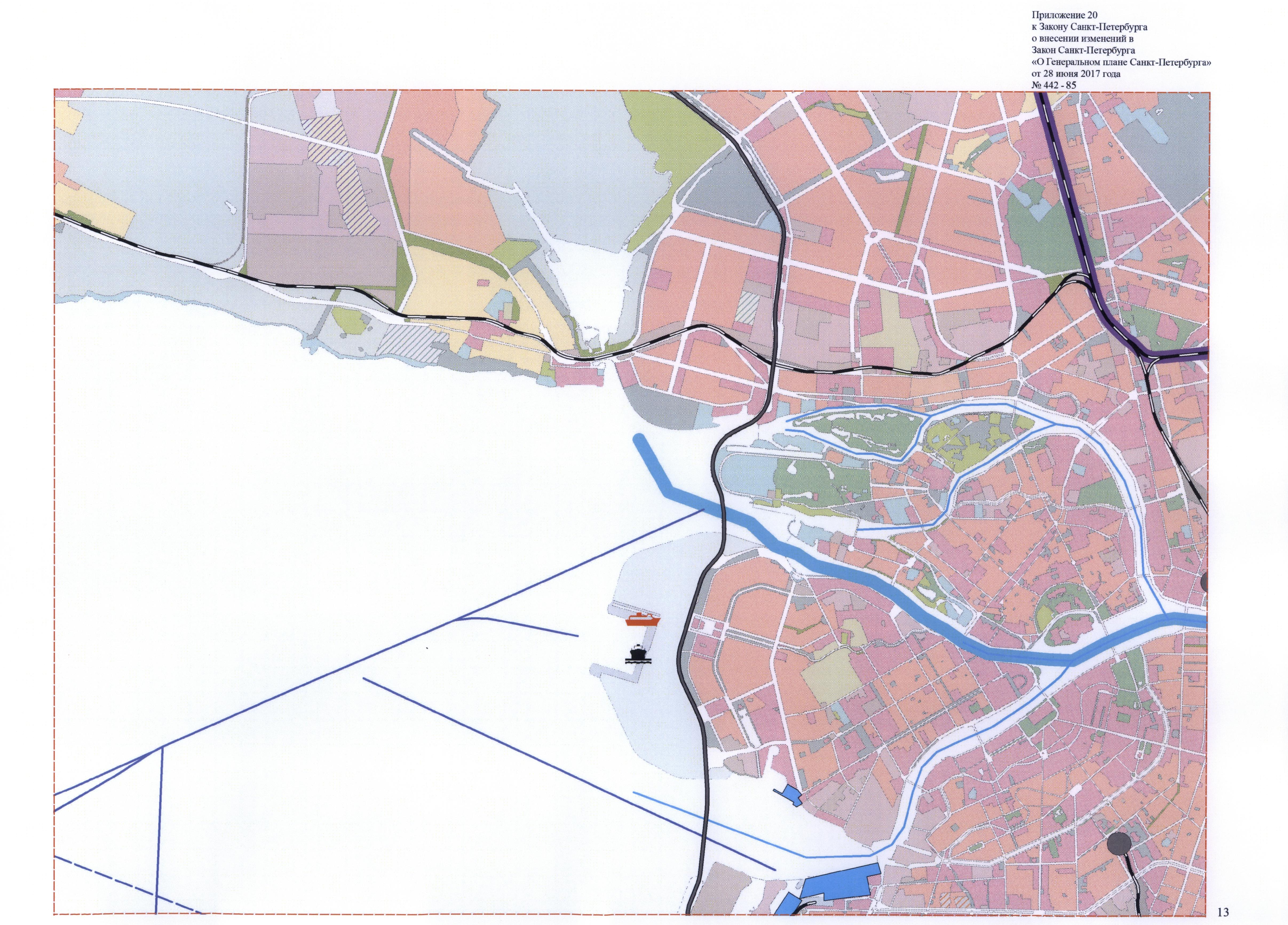 Карта генерального плана санкт петербурга