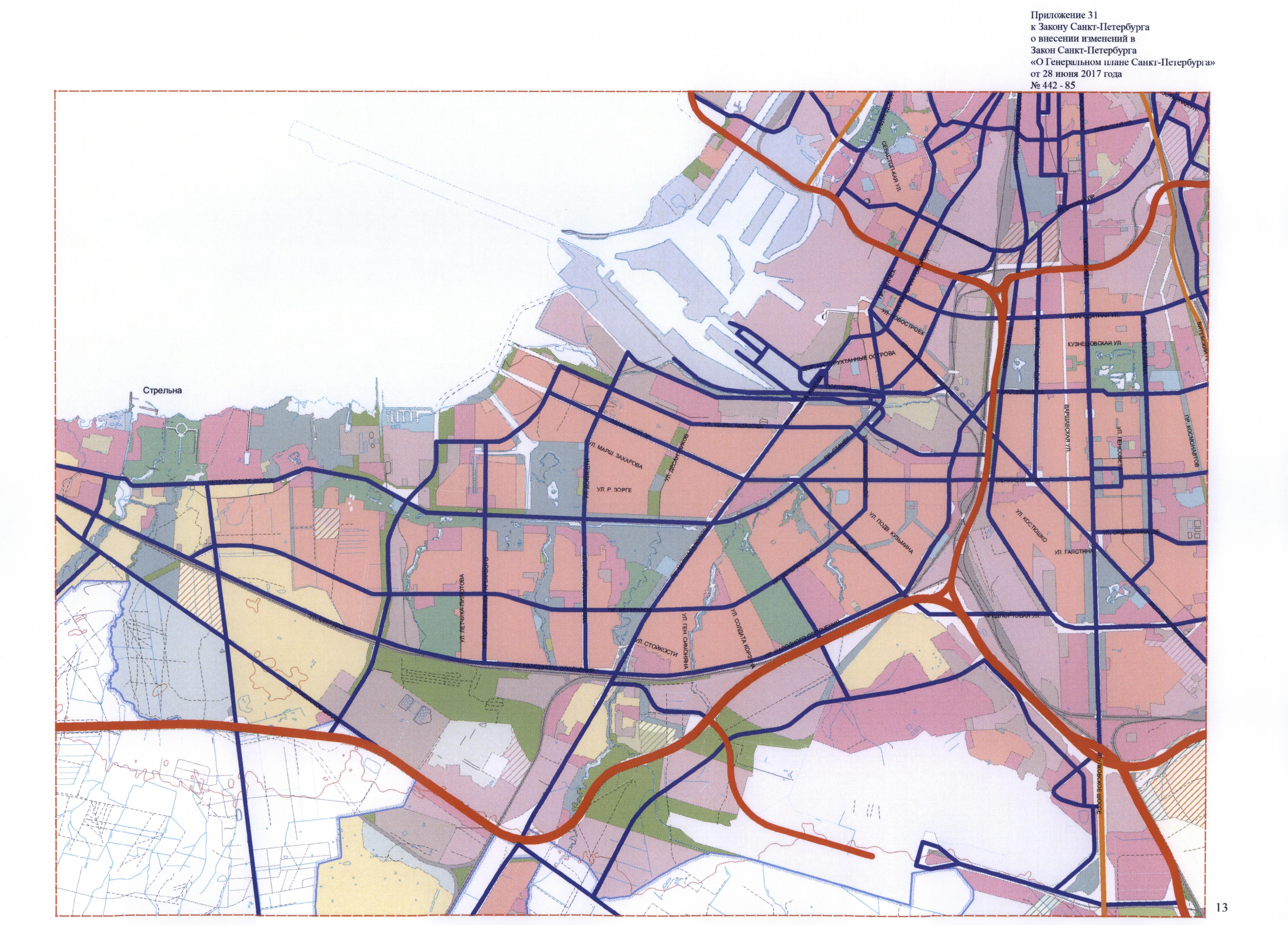 Генплан спб до 2025 посмотреть с изменениями карта московского района