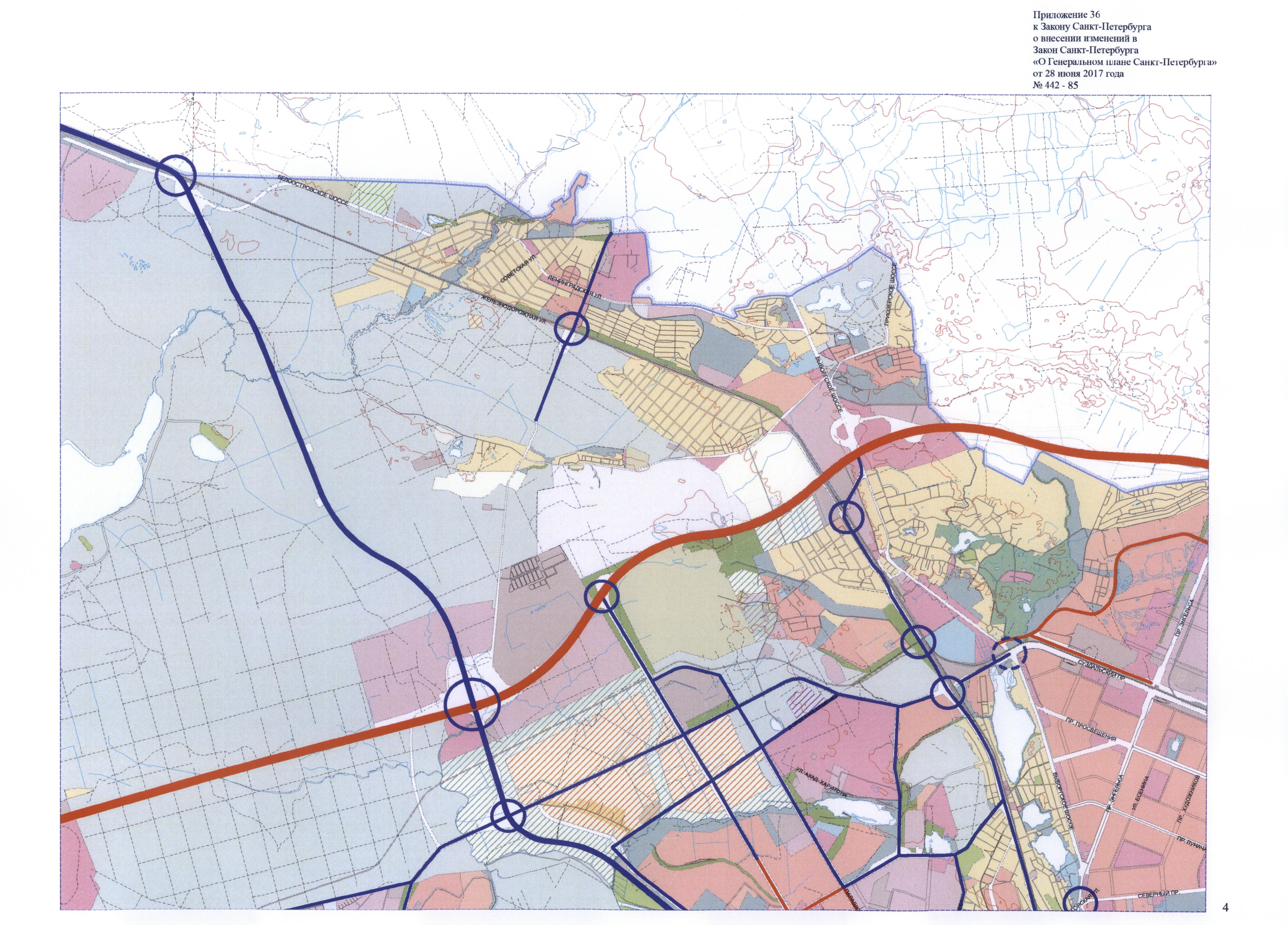 Карта генерального плана санкт петербурга