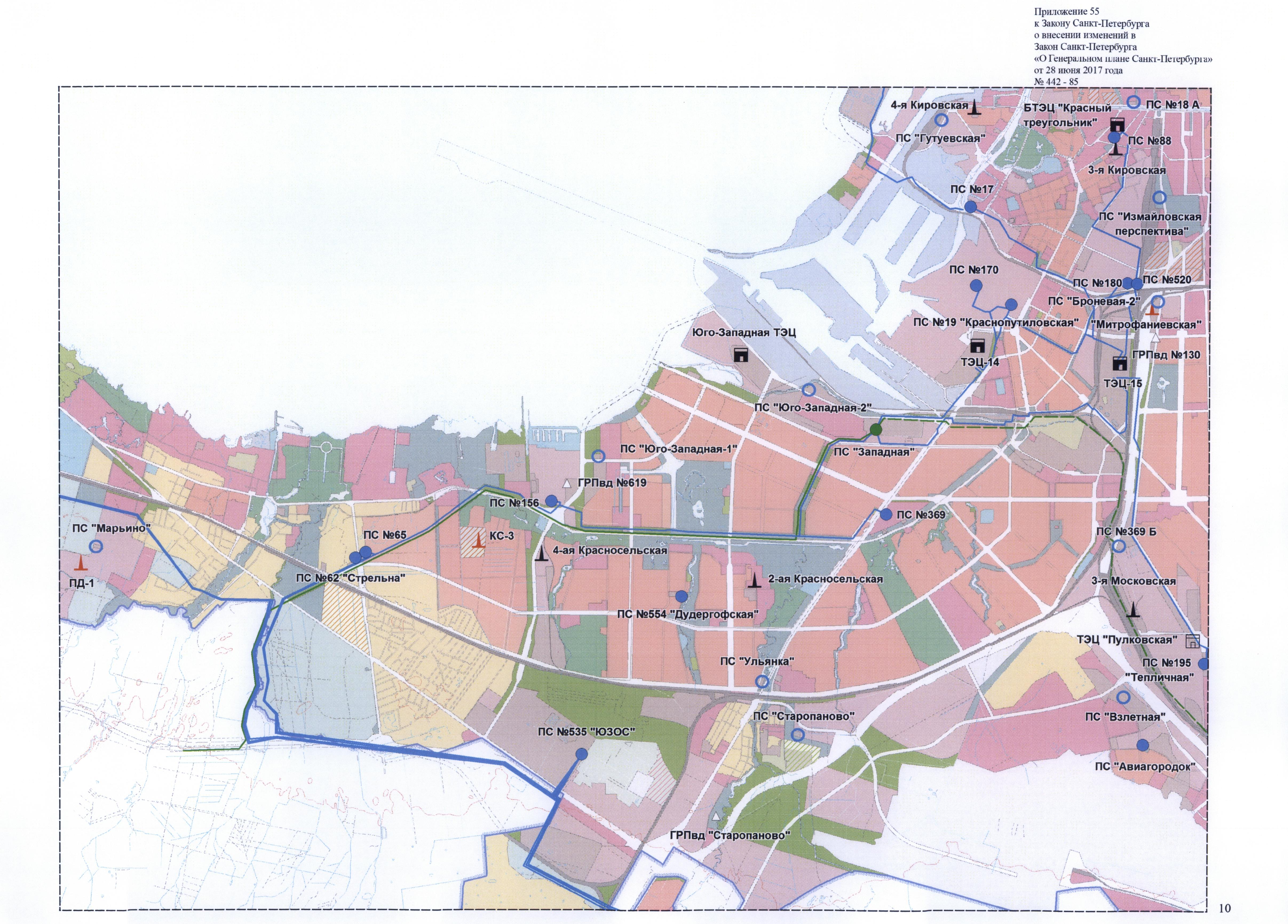 План застройки юго запада петербурга