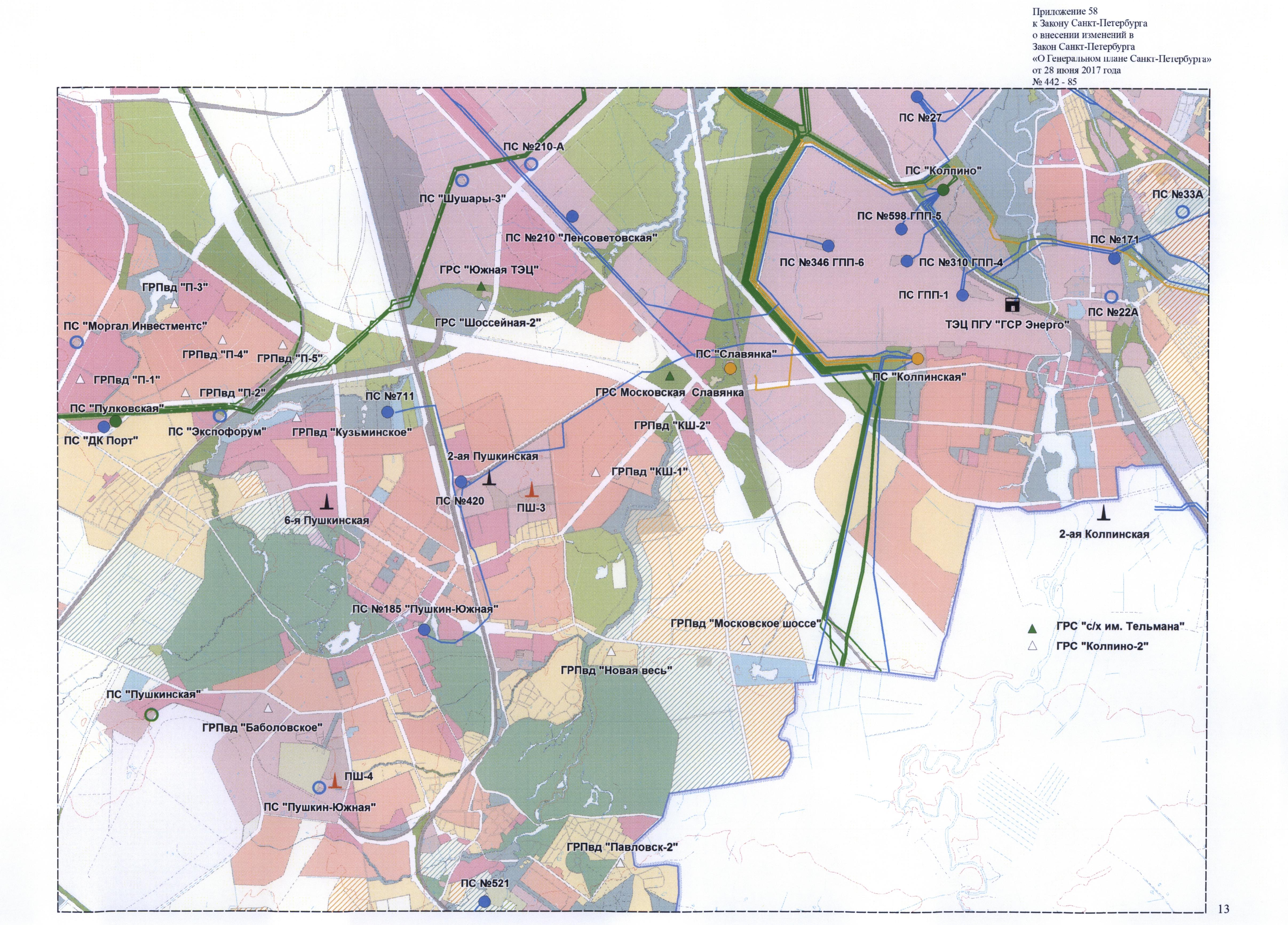 План застройки пушкина спб на карте