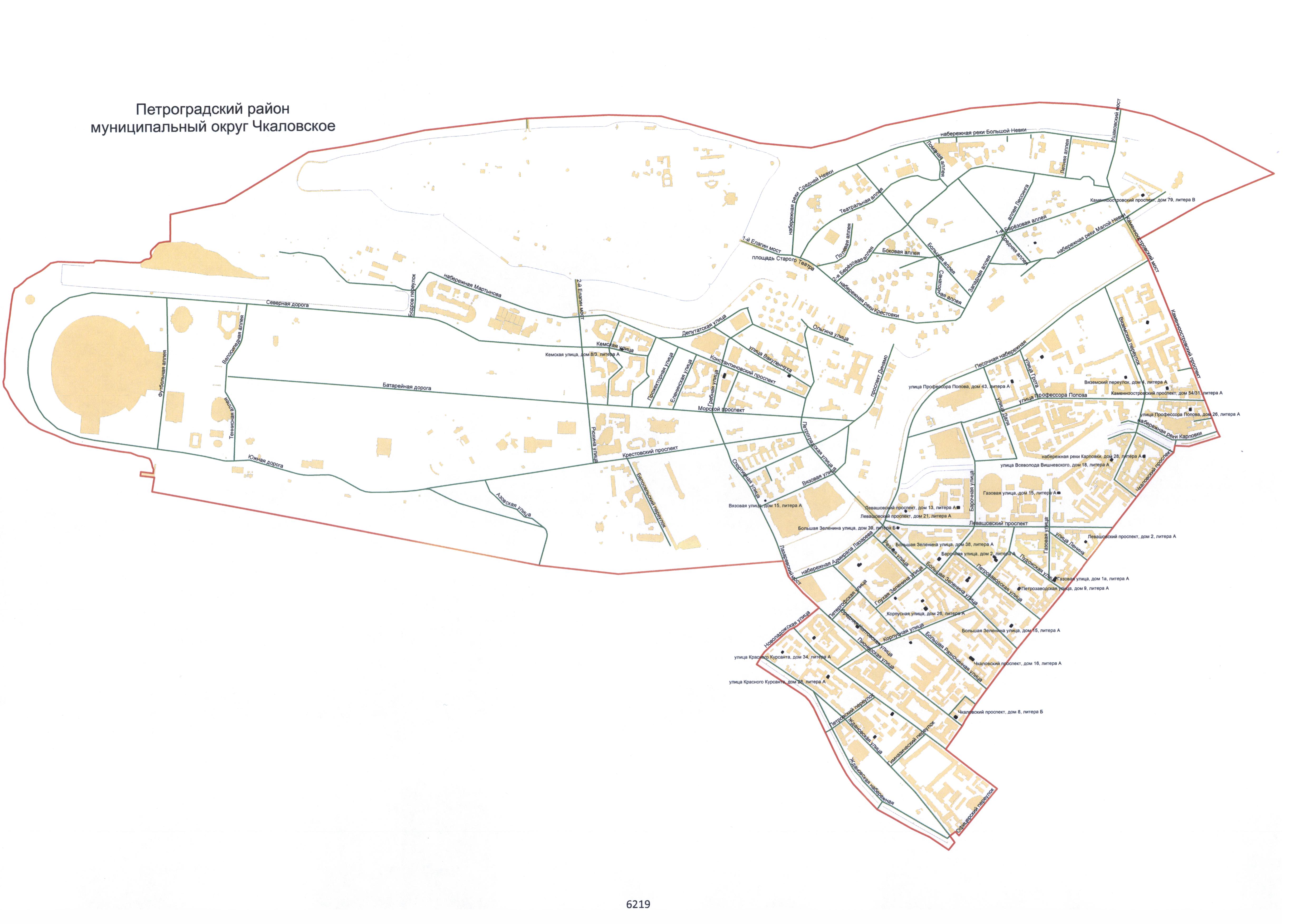 Карта петроградского района