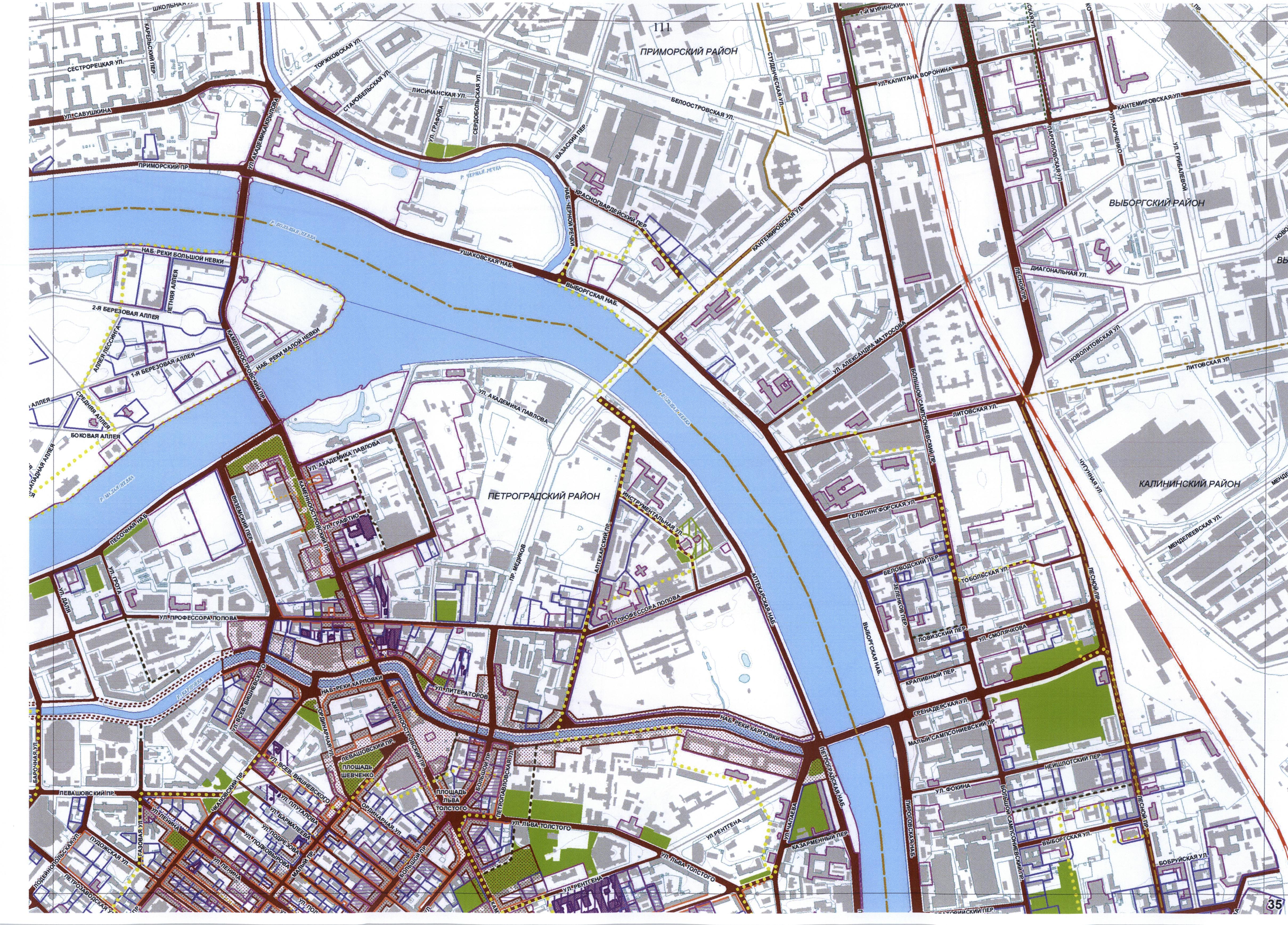 Карта питера петроградский район